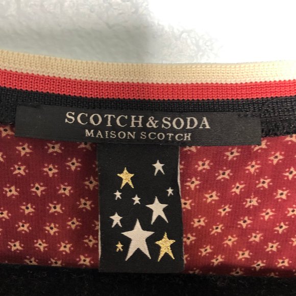 Scotch & Soda Red Green Short Sleeve Tshirt Sheer - Picture 4 of 4